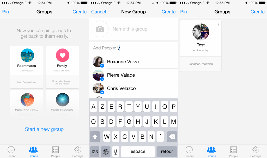 facebook messenger groups